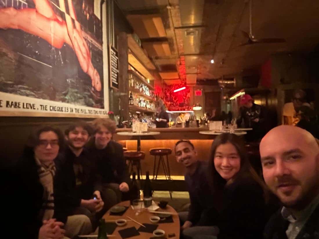 the first team dinner