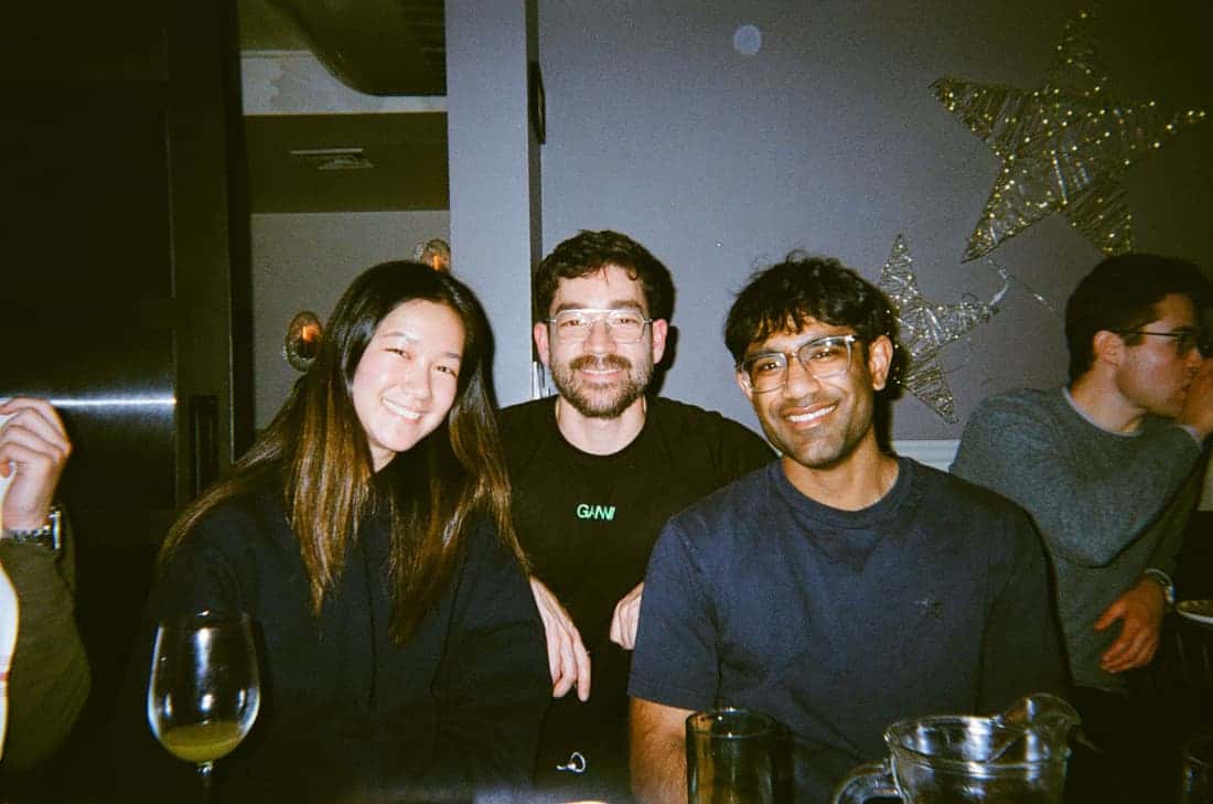 kevin's first team dinner