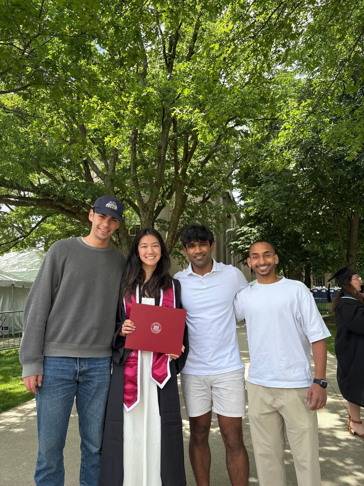 she made it